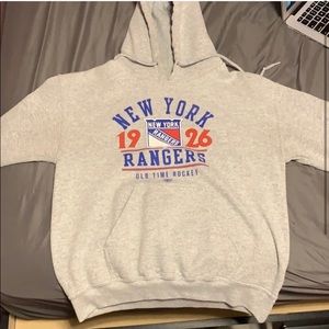 New York Rangers Old Time Hockey Hoodie